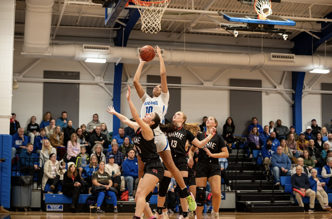 Marrissa Green jumps to make the basket. 
